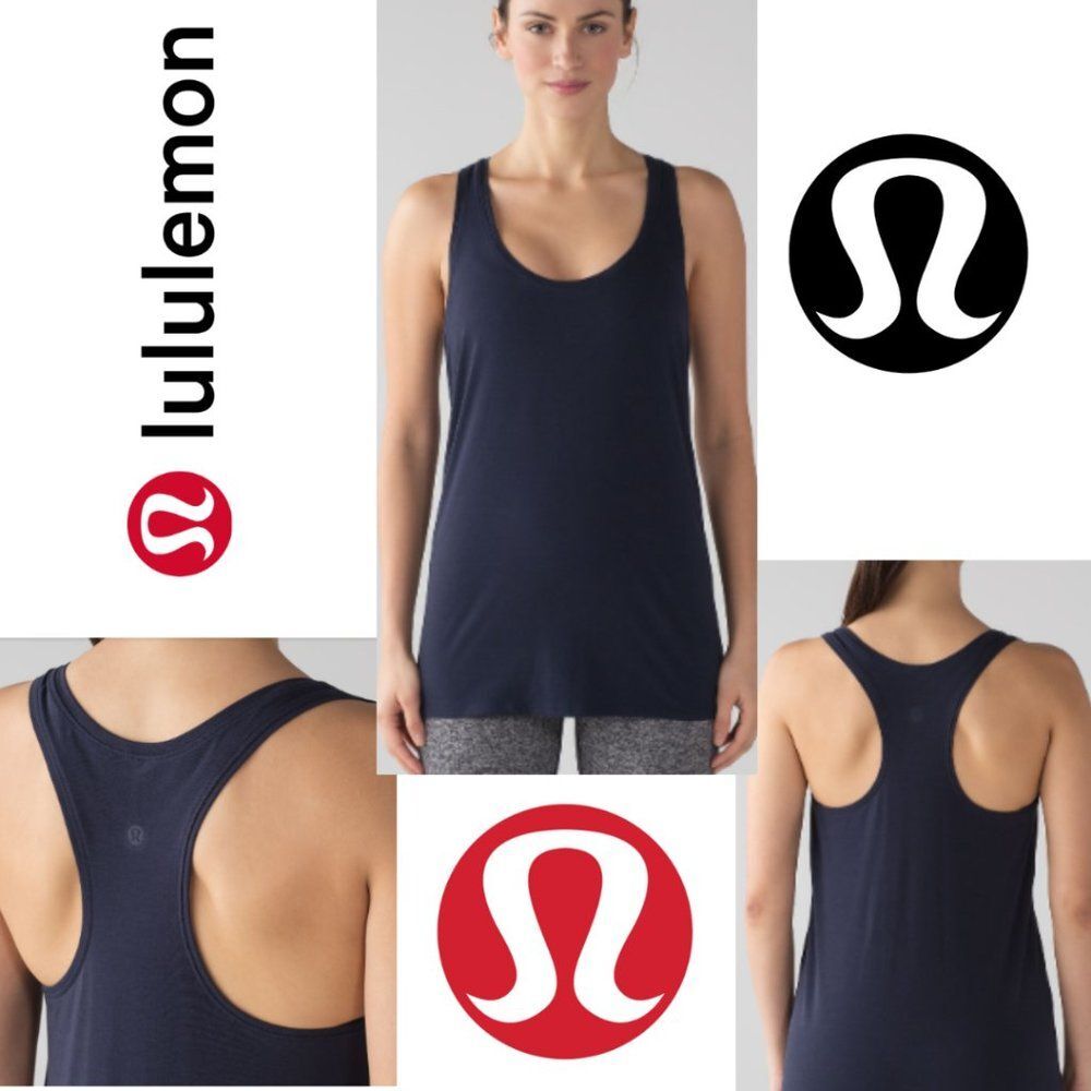 Lululemon Navy Blue Love Racer Tank Top